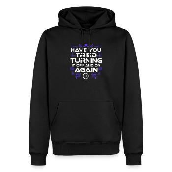 Informatik Informatiker Lustig Geschenk Mathe It I - Männer Premium Bio Hoodie - Schwarz - Vorne - Nico (187cm)