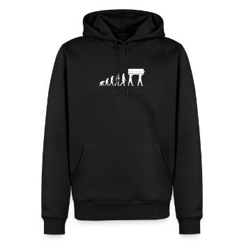 Undertaker Gravedigger Mort Enterré Enterré - Sweat à capuche Premium bio Homme - noir - Devant - Nico (187cm)