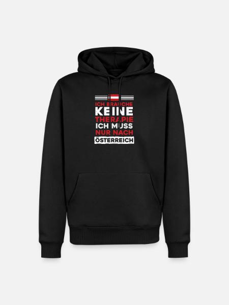 Austria - Men’s Premium Organic Hoodie - black