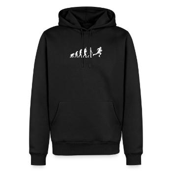 American Football - Männer Premium Bio Hoodie - Schwarz - Vorne - Nico (187cm)