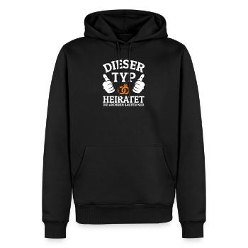 Junggesellenabschied T Shirt Ideen Outfit JGA - Männer Premium Bio Hoodie - Schwarz - Vorne - Nico (187cm)