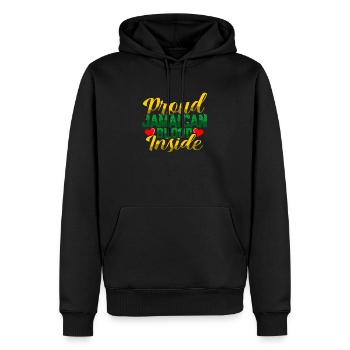 Jamaïque - Sweat à capuche Premium bio Homme - noir - Devant - Nico (187cm)