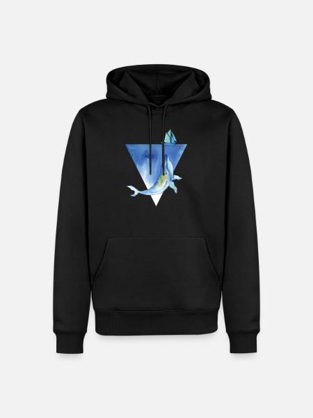 Wal Wal Wal - Männer Premium Bio Hoodie - Schwarz