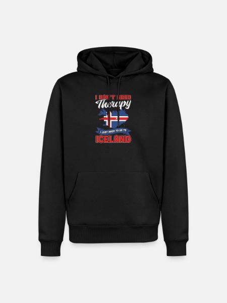 Iceland - Men’s Premium Organic Hoodie - black