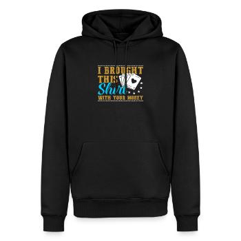 Poker Pokern Geschenk - Männer Premium Bio Hoodie - Schwarz - Vorne - Nico (187cm)