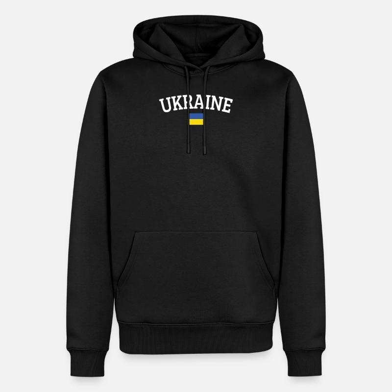 Ukraine - Sweat à capuche Premium bio Homme - noir