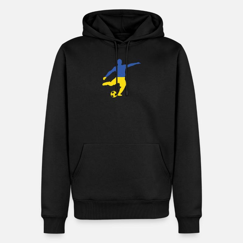 Ukraine - Sweat à capuche Premium bio Homme - noir