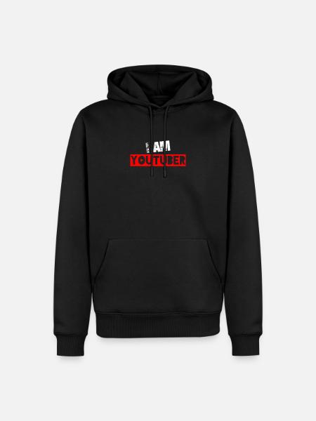 I am Youtuber - Men’s Premium Organic Hoodie - black