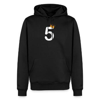 5. Geburtstag - Männer Premium Bio Hoodie - Schwarz - Vorne - Nico (187cm)