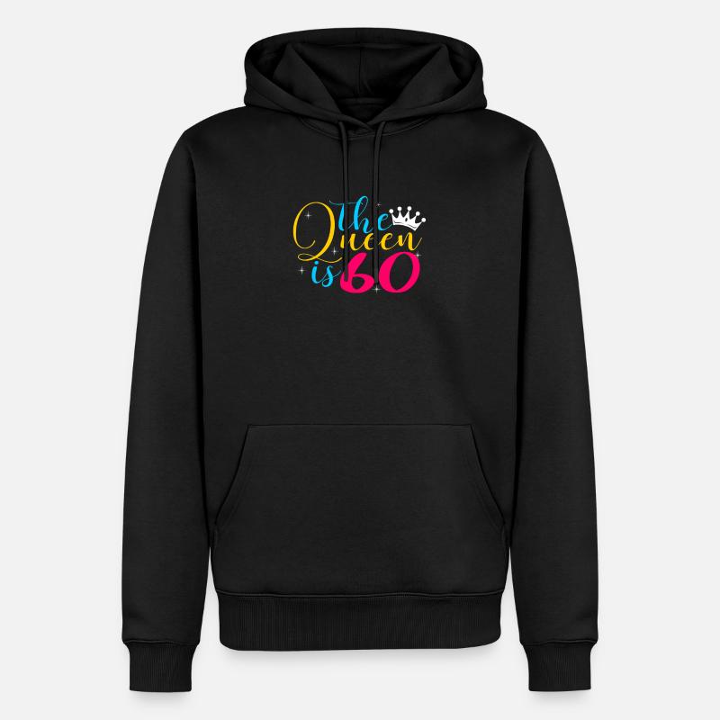 60ème anniversaire - Sweat à capuche Premium bio Homme - noir