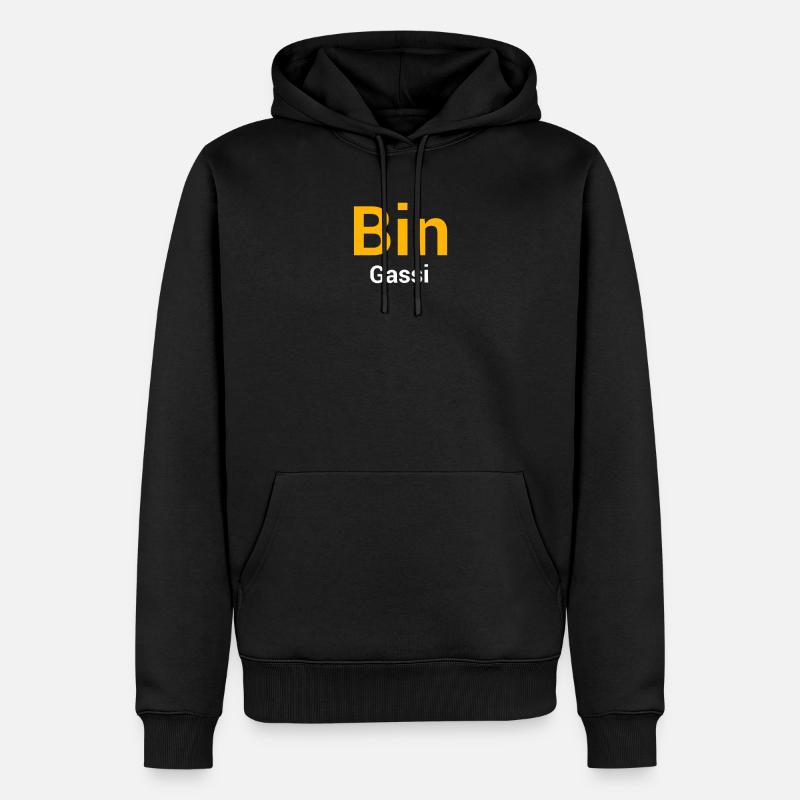 Bin Gassi - Männer Premium Bio Hoodie - Schwarz