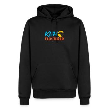 Kuh Kühe - Männer Premium Bio Hoodie - Schwarz - Vorne - Nico (187cm)