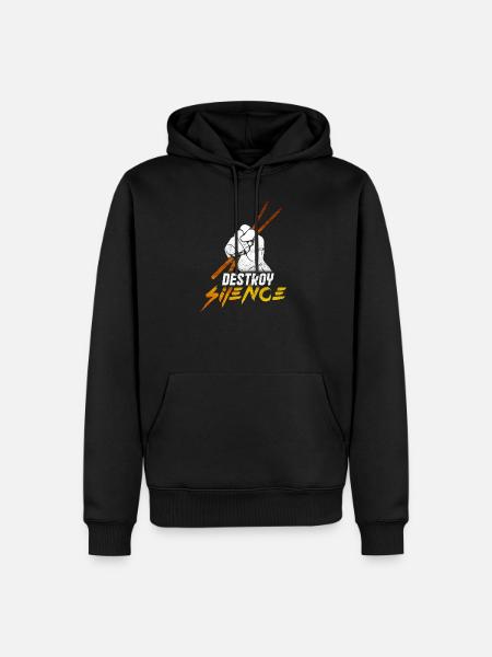 Drums - Men’s Premium Organic Hoodie - black