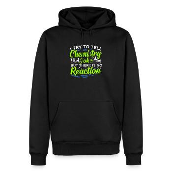 chimie - Sweat à capuche Premium bio Homme - noir - Devant - Nico (187cm)