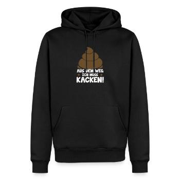 Scheiße Doof Dumm Dumme Welt Lustiger Spruch Dumme - Männer Premium Bio Hoodie - Schwarz - Vorne - Nico (187cm)
