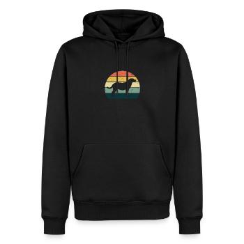 Labrador - Sweat à capuche Premium bio Homme - noir - Devant - Nico (187cm)