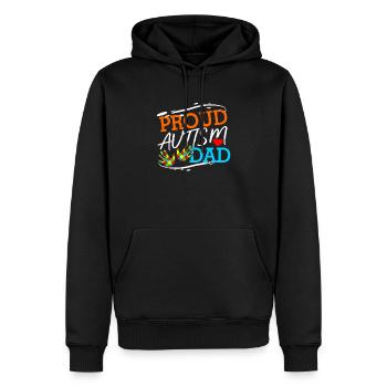 Autismus - Männer Premium Bio Hoodie - Schwarz - Vorne - Nico (187cm)