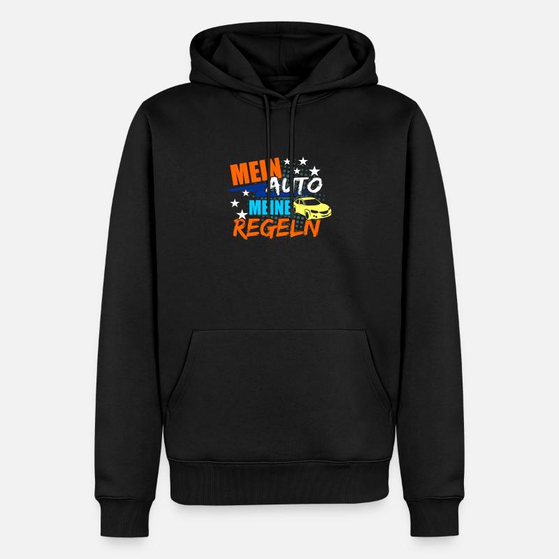Auto - Männer Premium Bio Hoodie - Schwarz