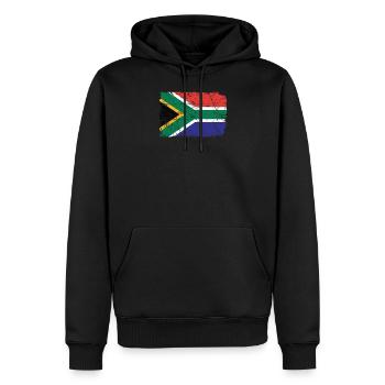 Afrique du Sud - Sweat à capuche Premium bio Homme - noir - Devant - Nico (187cm)
