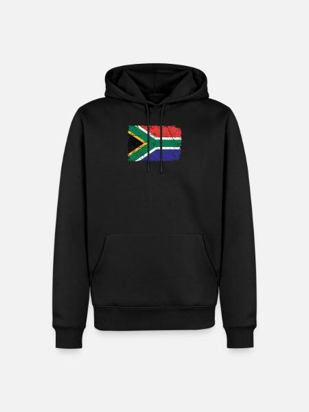 Südafrika - Männer Premium Bio Hoodie - Schwarz