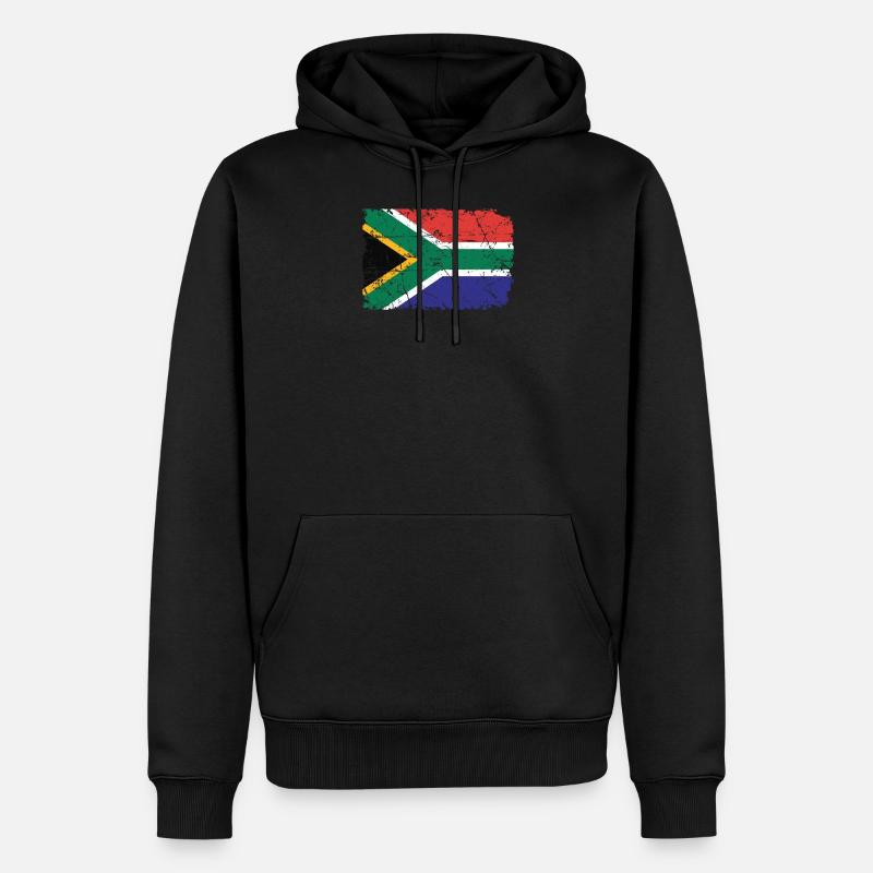 Südafrika - Männer Premium Bio Hoodie - Schwarz
