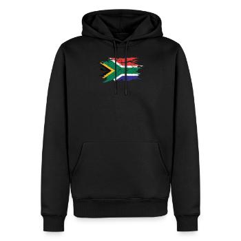 Afrique du Sud - Sweat à capuche Premium bio Homme - noir - Devant - Nico (187cm)