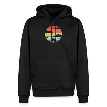 Campen Camping Campingplatz Geschenk Geschenkidee - Männer Premium Bio Hoodie - Schwarz - Vorne - Nico (187cm)