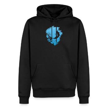 sirène - Sweat à capuche Premium bio Homme - noir - Devant - Nico (187cm)