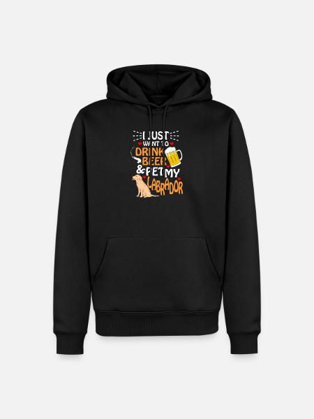 Labrador - Men’s Premium Organic Hoodie - black