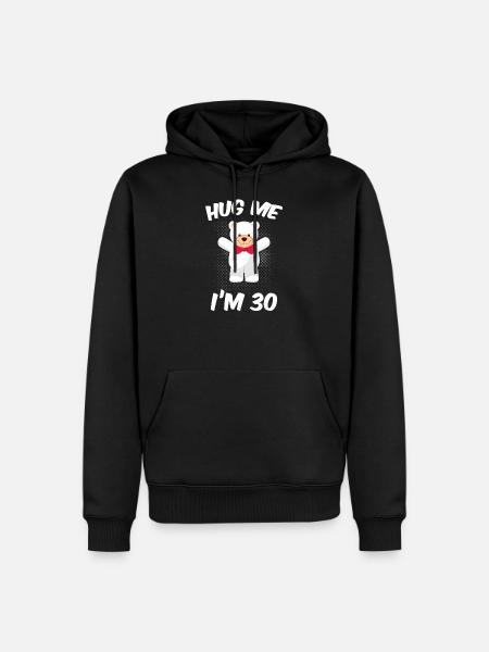 30e anniversaire - Sweat à capuche Premium bio Homme - noir