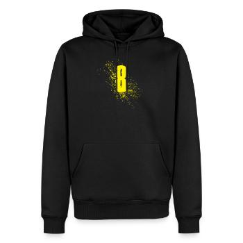 8 ans - Sweat à capuche Premium bio Homme - noir - Devant - Nico (187cm)