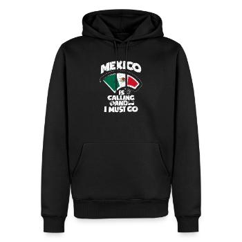 Mexiko - Männer Premium Bio Hoodie - Schwarz - Vorne - Nico (187cm)