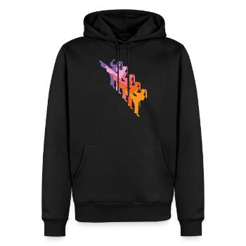 Taekwondo Damen - Männer Premium Bio Hoodie - Schwarz - Vorne - Nico (187cm)