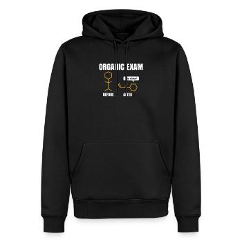 Chimie - Sweat à capuche Premium bio Homme - noir - Devant - Nico (187cm)