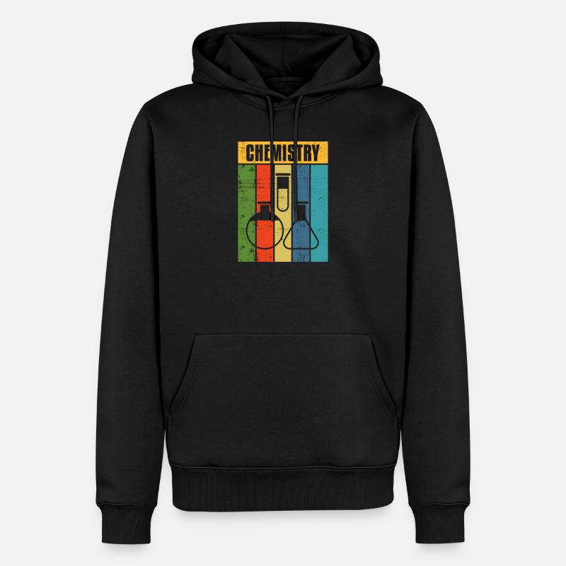 chimie - Sweat à capuche Premium bio Homme - noir