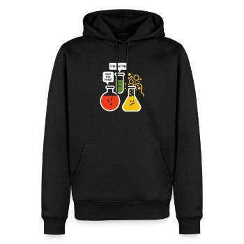 chimie - Sweat à capuche Premium bio Homme - noir - Devant - Nico (187cm)