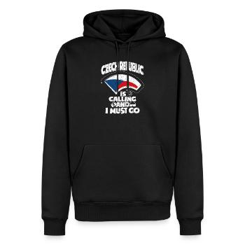 Tschechien - Männer Premium Bio Hoodie - Schwarz - Vorne - Nico (187cm)
