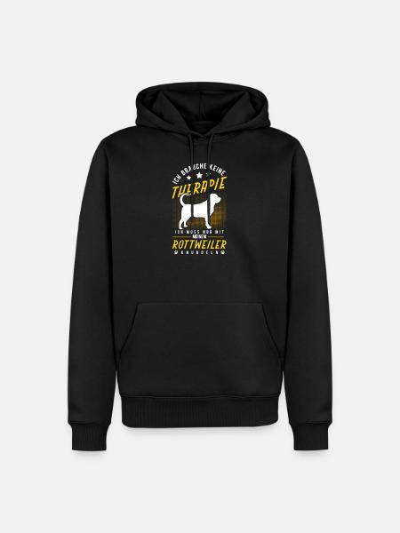 Rottweiler - Männer Premium Bio Hoodie - Schwarz