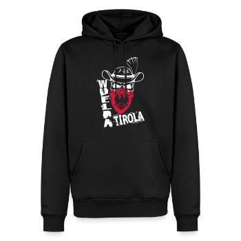 Wuelder Tyrolean - Men’s Premium Organic Hoodie - black - Front - Nico (187cm)