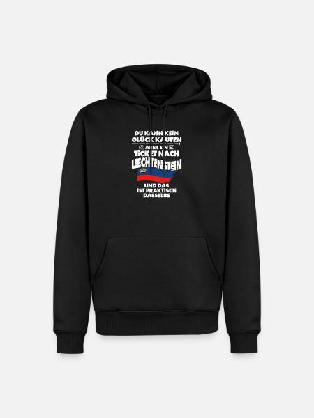 Liechtenstein - Männer Premium Bio Hoodie - Schwarz