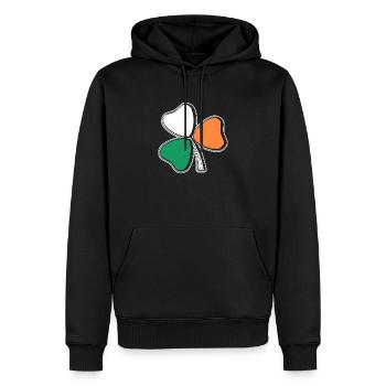 Irland - Männer Premium Bio Hoodie - Schwarz - Vorne - Nico (187cm)