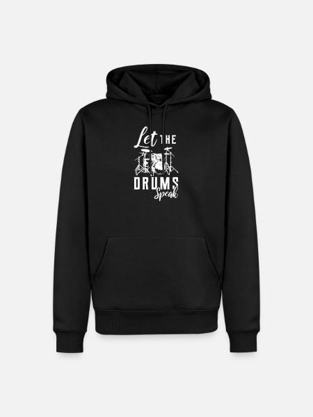 Drums drummer drummer gift - Men’s Premium Organic Hoodie - black