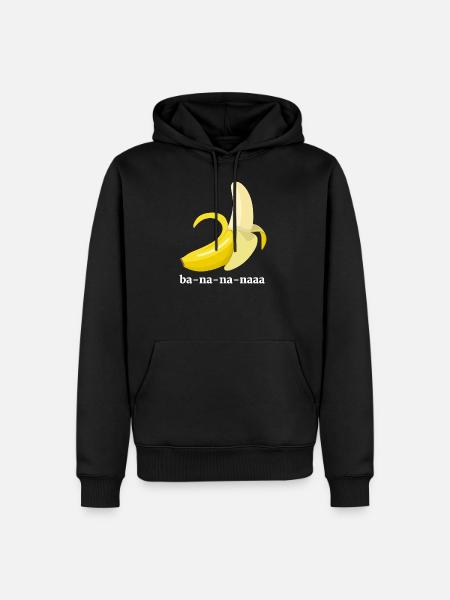 Funny banana shirt - Men’s Premium Organic Hoodie - black