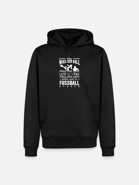 Wasserball - Männer Premium Bio Hoodie - Schwarz