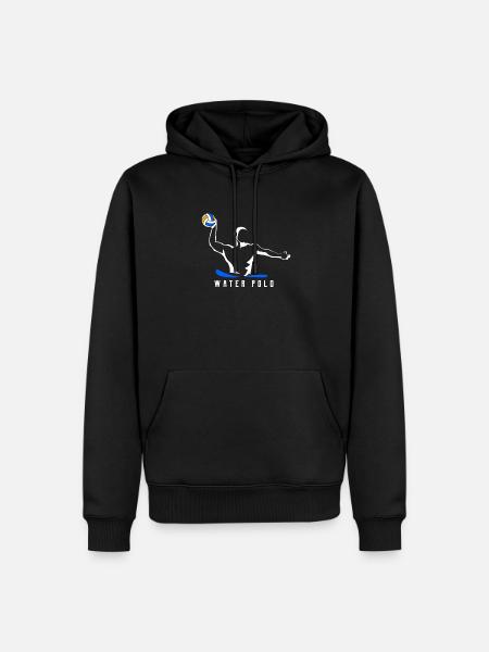 water polo - Sweat à capuche Premium bio Homme - noir