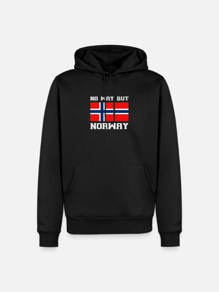 Norwegen - Männer Premium Bio Hoodie - Schwarz