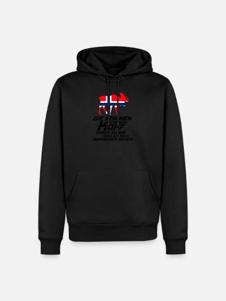 Norway - Men’s Premium Organic Hoodie - black