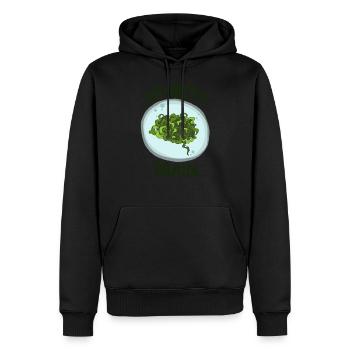 SeaWeed Gehirn - Männer Premium Bio Hoodie - Schwarz - Vorne - Nico (187cm)