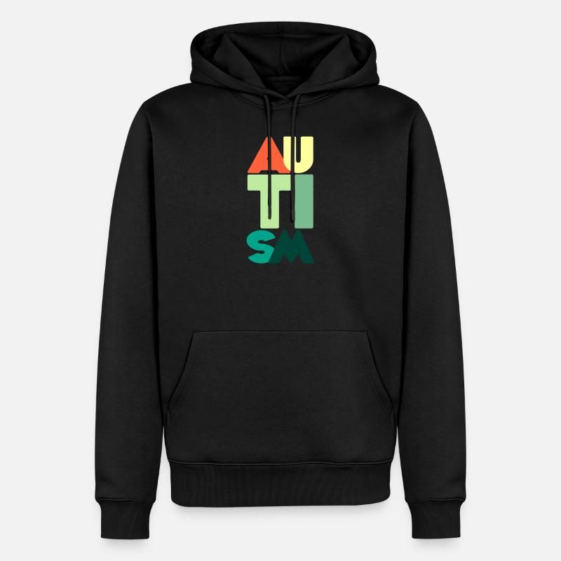 L'autisme - Sweat à capuche Premium bio Homme - noir