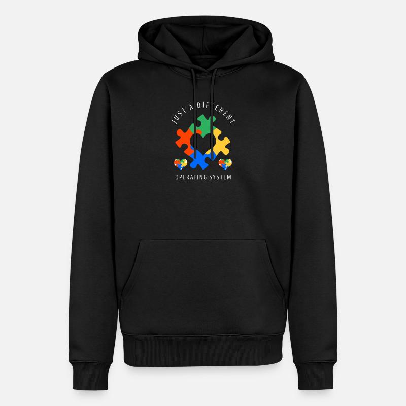 L'autisme - Sweat à capuche Premium bio Homme - noir